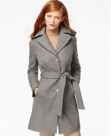 michael kors women's grey coat|Michael Kors winter coats for women.